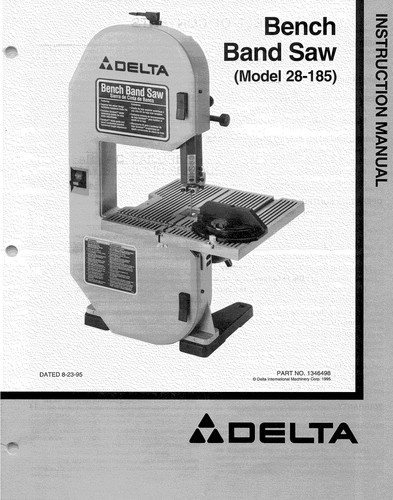 Delta 185 bench band saw - 28-185,