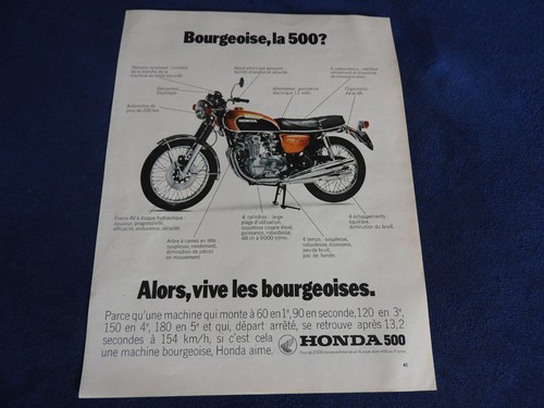Publicité moto honda - publicité, four