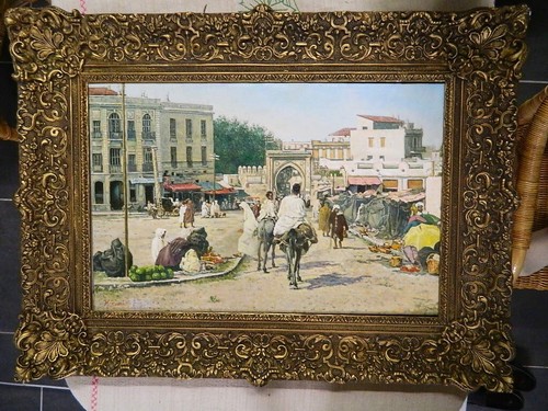 Tableau huile sur - , toile