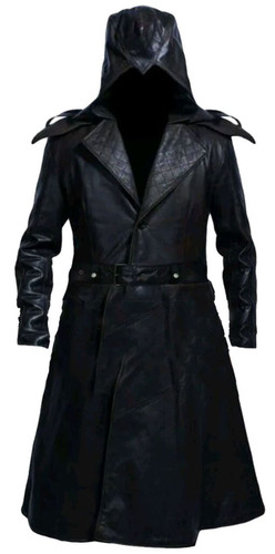 Veste cape manteau - en, cuir