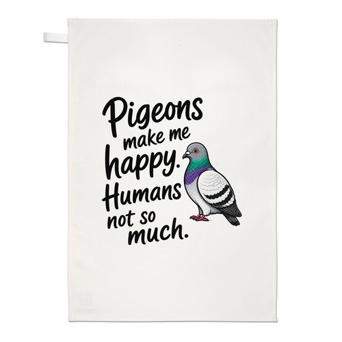 Torchon cuisine oiseaux blanc - oiseaux,
