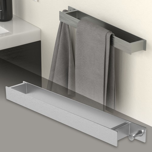 Porte serviettes sans percer - porte-serviettes,