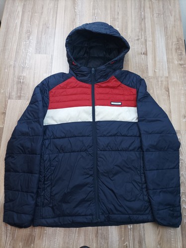Doudoune capuche bleu - a,