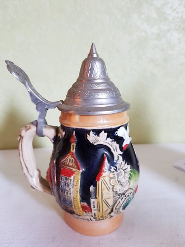 Ancienne chope bière - , à