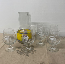 Grand pichet en verre publicitaires lipton ici tea + 6 verre lipton ice tea 🤩