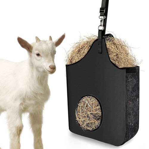 Hanging goat feeder bag - feeder, with