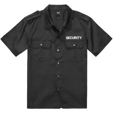 Brandit Chemise à manches courtes Security US Homme Tactique Police Noir
