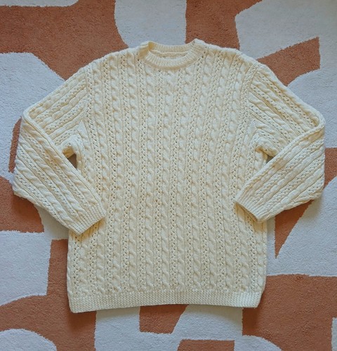Pull irlandais écru - , à