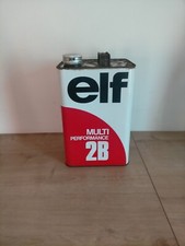 Ancien bidon d'huile automobile vide déco garage usine atelier 