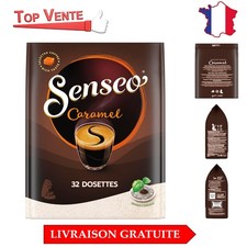 Pack de 32 Dosettes Senseo - Café Aromatisé Caramel avec Torréfaction Foncée
