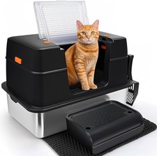 Bac à litière fermé en