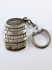 KEYCHAIN - metal barrel wines A. DAILY vineyard cellars - Romanèche 1960s -