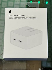 Genuine Apple 35W Dual USB-C Port Compact Power Adapter MNWM3AM/A A2571