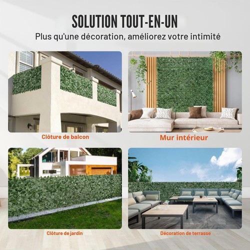 Vevor haie artificielle - artificielle, brise