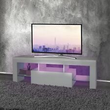 Meuble TV lumière LED blanc