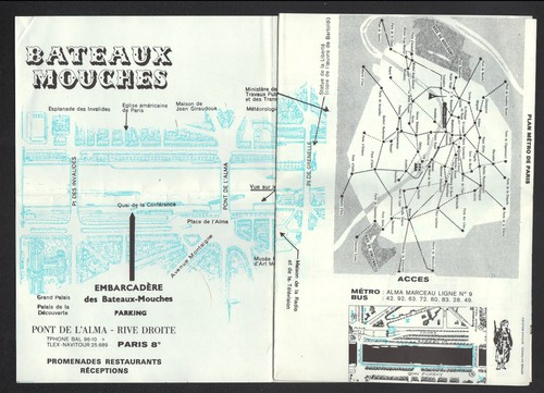 Paris tract dépliant - (viii°),