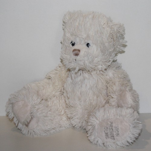 Doudou ours bukowski blanc - bukowski,
