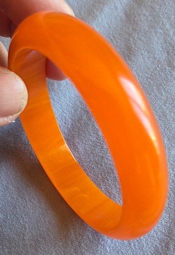 Bracelet bakelite orange - bracelet,