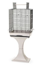 Cage à Oiseaux Perruche Canaris avec Support & Patio