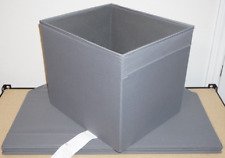 5x IKEA DRONA Storage Boxes for Kallax Shelving Unit Organizer Grey 33x38x33cm