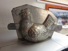 Poule en métal pour chocolat