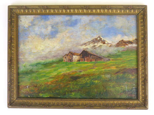 Tableau paysage alpin - tableau,