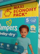 94 Couches Pampers Taille 5 Baby-dry