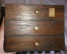 3 tiroirs en chêne & boutons