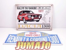 Lot 2 plaques RENAULT 12 & 8 