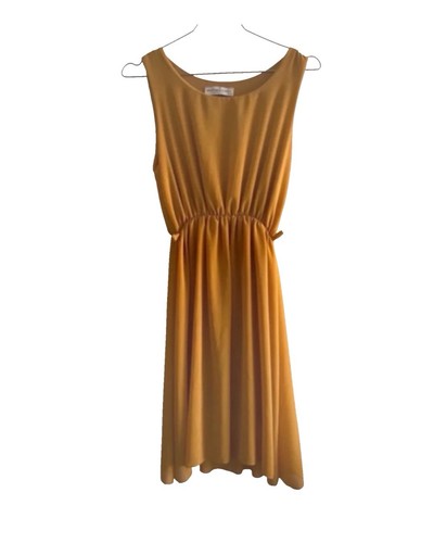 Robe longue moutarde 38 - robe, 38/40
