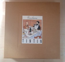 tintin rare coffret 4 assiettes a dessert neuf