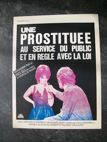 Une prostituee service du - une, au