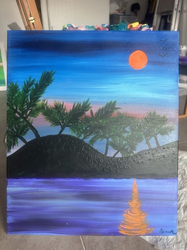 Acrylique sur toile paysage