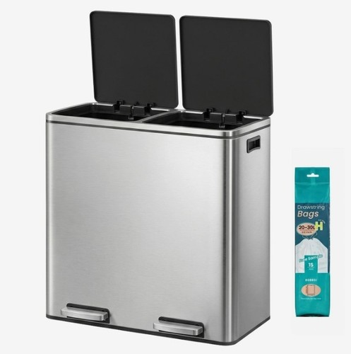 Poubelle double compartiment - double,