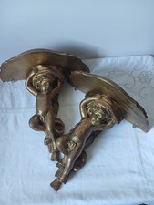2 sellettes en bois Putti 