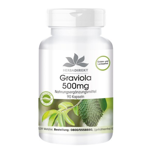 Graviola 500 90 gélules - graviola, mg