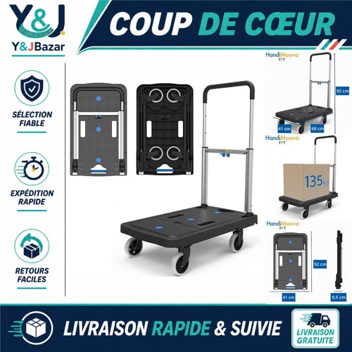 Chariot plateforme pliable - plateforme,