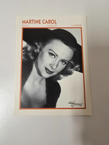 Carte fiche acteur edition - carte,