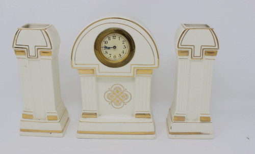 Parure cheminee porcelaine - parure,