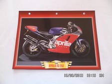 CARTE FICHE MOTO 1995 APRILIA RS 250