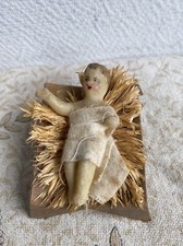 Ancien Jesus Bébé En Cire