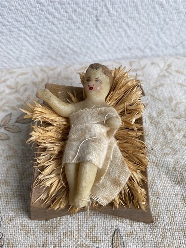 Ancien jesus bébé cire - ancien,