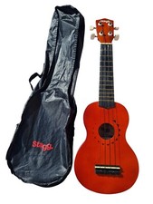 Stagg Handmade US10 Beginners Soprano Ukulele with Tattoo Design with Gig Bag