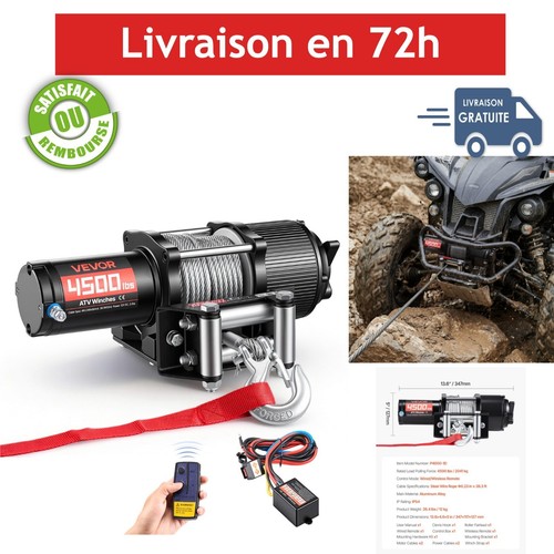 Vevor treuil électrique 12v - vevor,