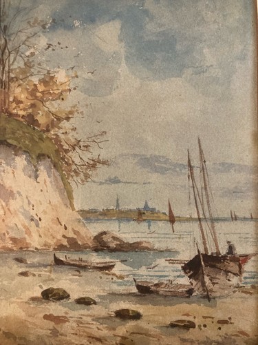Belle peinture aquarelle - peinture, 1900