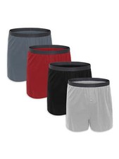 FRUIT OF THE LOOM PREMIUM MEN'S KNIT BOXERS ASSORTED 4 PACK - JC4P722