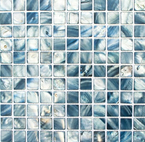 Mosaïque coquille bleu - coquille,