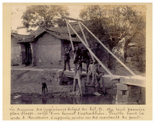 China, boxer shorts, construction of the Beijing-Hanku line, Belgian engineers posing vi