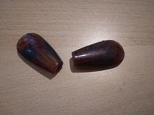 Fiat 1100 1400 600 Fuoriserie Pair of Amber Knobs