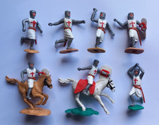 FIGURINE TIMPO TOYS - LOT de 7 FIGURINES MEDIEVAL incomplètes